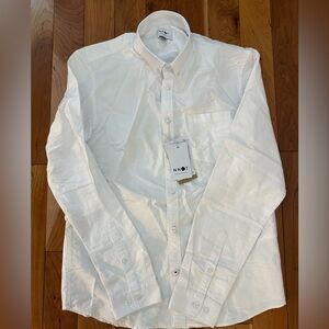 NN07 Men's Classic White Button-Down Shirt